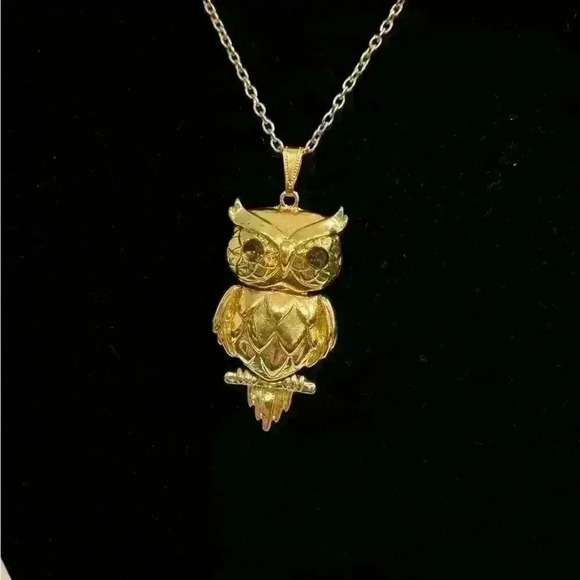 Owl necklace with earrings - Picture 3 of 7